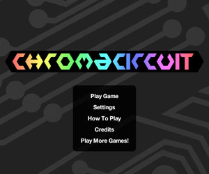 Screenshot of Chroma Circuit Title Screen